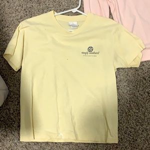 Light yellow simply southern shirt